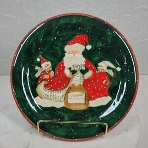 Noble Excellence Santa Mates Dinner Plate 11" Christmas Holiday Retired New
